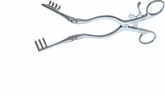 1100-644B - WEITLANER RETRACTOR HINGED BLADES BLUNT 8"