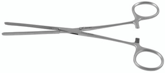 1101-160 - DOYEN-KOCHER INTESTINAL FORCEPS LONGITUDAL SERRATIONS STRAIGHT 7"