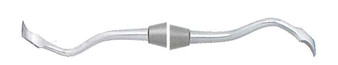 1102-RECP36-37 - RHODES PERIODONTAL CURETTE #36-37 LIGHT HANDLE DOUBLE END BACK ACTION HOE W/ OPPOSING 4mm BLADES
