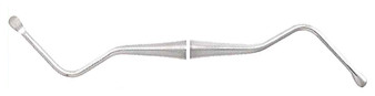 1102-RECSL85 - LUCAS CURETTE #85 LIGHT HANDLE DOUBLE END 2.7mm SPOON TIPS