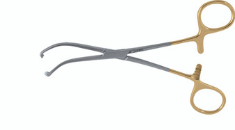 1103-050 - SESAMOIDECTOMY BONE CLAMP W/RATCHET STRONG CURVED 6 1/2"