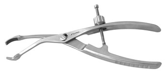 1103-075D - VERBRUGGE BONE CLAMP W/SPEED LOCK CURVED TO SIDE DELICATE 8 1/4"