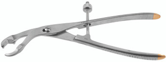 1103-076 - VERBRUGGE BONE CLAMP W/SPEED LOCK CURVED TO SIDE 9 1/2"