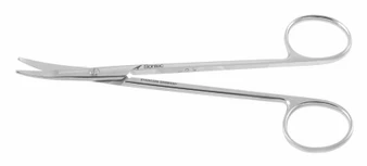 110-314 - RAGNELL SPATULATED TIP SCISSORS POWER CUT SILVER CURVED 5"