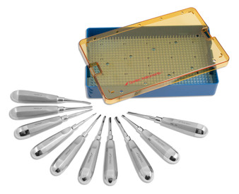 1103-399-SET - CLASSIC DENTAL ELEVATOR SET W/TRAY (8ea)