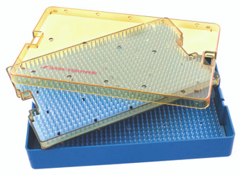 1103-715 - THERMOPLASTIC INST TRAY DOUBLE DECKER W/MAT 10 x 6 x 1.5" PT