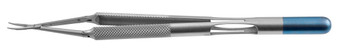 1103-894 - HEIFETZ MICRO NEEDLE HOLDER CROSS-ACTION ROUND HANDLE CURVED TC DUST W/O LOCK 7 1/4" COUNTER WEIGHT