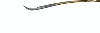 110-920 - LAGRANGE SCISSORS CURVED SHANK STRONG CURVED BLADES PC GOLD 4 1/2"