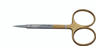 1200-008 - BONN IRIS SCISSORS PC GOLD STRAIGHT 3 3/4"