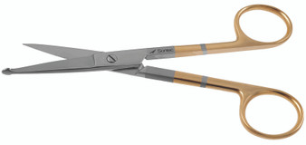 1200-192 - KNOWLES BANDAGE SCISSORS POWER CUT GOLD STRAIGHT 5 1/2"