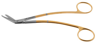 1200-195 - TAYLOR BANDAGE SCISSORS PC GOLD DOUBLE CURVED 6 1/2"