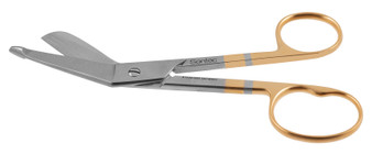1200-205 - LISTER BANDAGE SCISSORS POWER-CUT-GOLD LARGE DOUBLE RING 5 1/2"