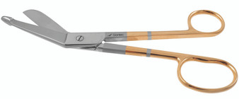 1200-210Q - LISTER BANDAGE SCISSORS PC GOLD LARGE DOUBLE RING 8" QUANTUM