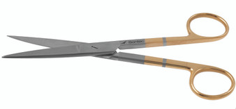 1200-222 - OPERATING SCISSORS PC GOLD STRAIGHT SHARP/SHARP   6 1/2"