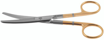 1200-224 - OPERATING SCISSORS POWER-CUT-GOLD CURVED BLUNT/BLUNT  5 1/2"