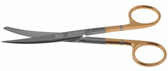 1200-226 - OPERATING SCISSORS POWER CUT GOLD CURVED SHARP/BLUNT 5 1/2"