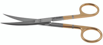 1200-228 - OPERATING SCISSORS POWER-CUT-GOLD CURVED SHARP/SHARP   5 1/2"