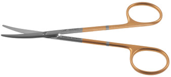 1200-318 - METZENBAUM SCISSORS POWER-CUT-GOLD CURVED 5"
