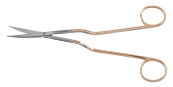 1200-372 - METZENBAUM BAYONET SCISSORS TENOTOMY TIP POWER-CUT-GOLD CURVED 7"