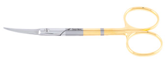 1200-399 - FOMON SABREBACK SCISSORS POWER CUT GOLD CURVED 4 3/4"