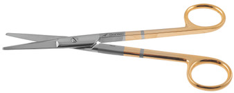 1200-412Q - GORNEY SCISSORS DOUBLE BEVELED BLADES POWER-CUT-GOLD STRAIGHT 6 3/4" QUANTUM