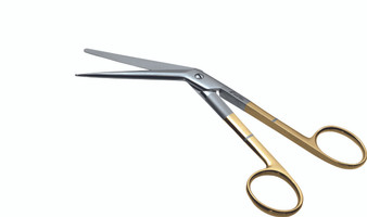 1200-420 - GORNEY TURBINATE SCISSORS PC GOLD ANGLE 6 3/4"