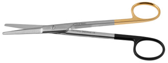 1200-494 - GORNEY SCISSORS DOUBLE BEVELED BLADES TCPC STRAIGHT 6 3/4"