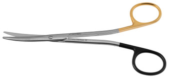 1200-514 - METZENBAUM SCISSORS ERGONOMIC SPREAD HANDLE TC-POWER-CUT CURVED SERRATED 5 3/4"