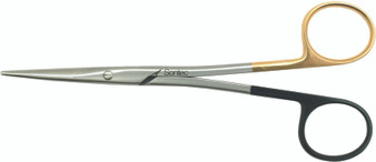 1200-526 - METZENBAUM SCISSORS ERGONOMIC SPREAD HANDLE TCPC CURVED BLUNT 7"