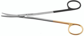 1200-526Q - METZENBAUM SCISSORS ERGONOMIC SPREAD HANDLE TC-POWER-CUT CURVED BLUNT 7" QUANTUM