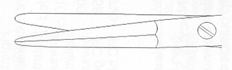 1200-848 - AUFRICHT SABREBACK SCISSORS POWER-CUT-BLACK STRAIGHT 6"