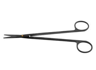 1200-907 - CERAMITEC METZENBAUM SCISSORS PC STRAIGHT BLACK GOLD SCREW 7" 1200-907 - CERAMITEC METZENBAUM SCISSORS PC STRAIGHT BLACK GOLD SCREW 7"