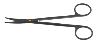 1200-911 - METZENBAUM SCISSORS CERAMITEC POWER-CUT W/GOLD SCREW CURVED 5 3/4"