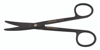 1200-960 - MAYO SCISSORS CERAMITEC W/GOLD SCREW BEVELED BLADES POWER-CUT CURVED 5 1/2"