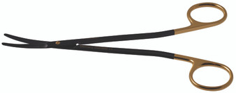 1200-970D - FREEMAN KAYE SCISSORS CERAMITEC GOLD SCREW SHARP DELICATE TC-POWER CUT CURVED 7 1/2"