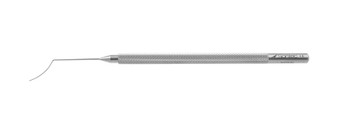 12-2615 - BARRAQUER IRIS REPOSITOR-SPATULA ROUND SMOOTH CURVED BLADES 0.25mm Ø