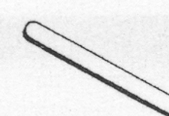 12-2900 - JAFFE LENS SPATULA FLAT 0.5mm WIDE BLADE