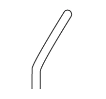 1271-452 - HOOK SCISSORS CLASSIC 2.7mm 30° RIGHT W/OVERLOAD CONE 7"