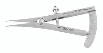 12-9315 - CASTROVIEJO CALIPER ANGLE 20mm SCALE 3 1/2"