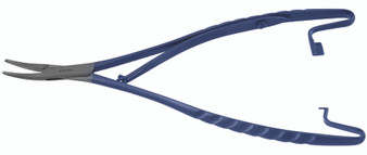 130-563T - TITANIUM MATHIEU NEEDLE HOLDER CURVED TC DUST TIP 6 1/4"