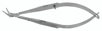 13-1306Q - CASTROVIEJO CORNEOSCLERAL SCISSORS SMALL/MEDIUM BLUNT 10mm BLADES RIGHT ANGLE 4" QUANTUM