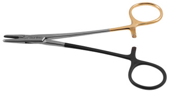 132-115L - MAYO HEGAR NEEDLE HOLDER TC SERRATED TIP 6" LEFT