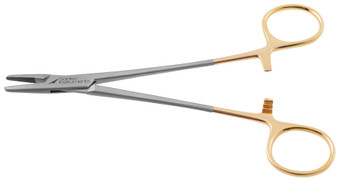 132-115Q - MAYO HEGAR NEEDLE HOLDER TC SERRATED TIP 6" QUANTUM