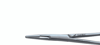 132-168 - CLASSIC BAYONET NEEDLE HOLDER ACUTE DOUBLE-ANGLE SHAFT TC SERRATED 7 1/4"