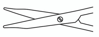 13-3401 - WESTCOTT TENOTOMY SCISSORS BLUNT STRAIGHT BLADES 4 1/2"