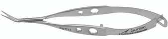 13-5520F - VANNAS SCISSORS FENESTRATED HANDLE SHARP ANGLE UP BLADES