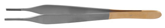 136-697 - BROWN ADSON TISSUE FORCEPS W/TC PLATFORM SERRATED HANDLE 9 x 9 TEETH 6"