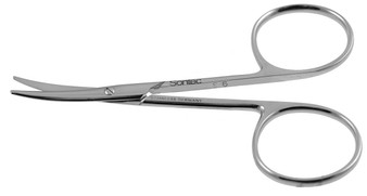 13-9310 - STRABISMUS SCISSORS CLASSIC BLUNT CURVED BLADES 4 1/4"