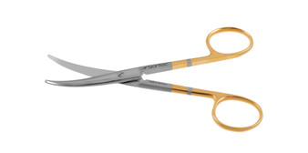 13-9811 - ENUCLEATION SCISSORS MEDIUM CURVE POWER CUT GOLD 5"
