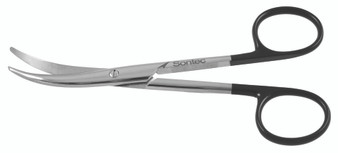 13-9822 - BLACK ENUCLEATION SCISSORS FULL CURVED PC 5 1/4"